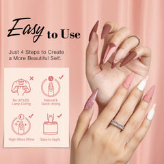 AZUREBEAUTY base and top coats in use for a quick-dry formula