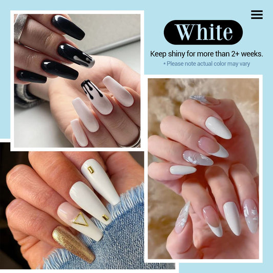 AZUREBEAUTY Bright White dip powder swatches reveal salon-grade coverage.