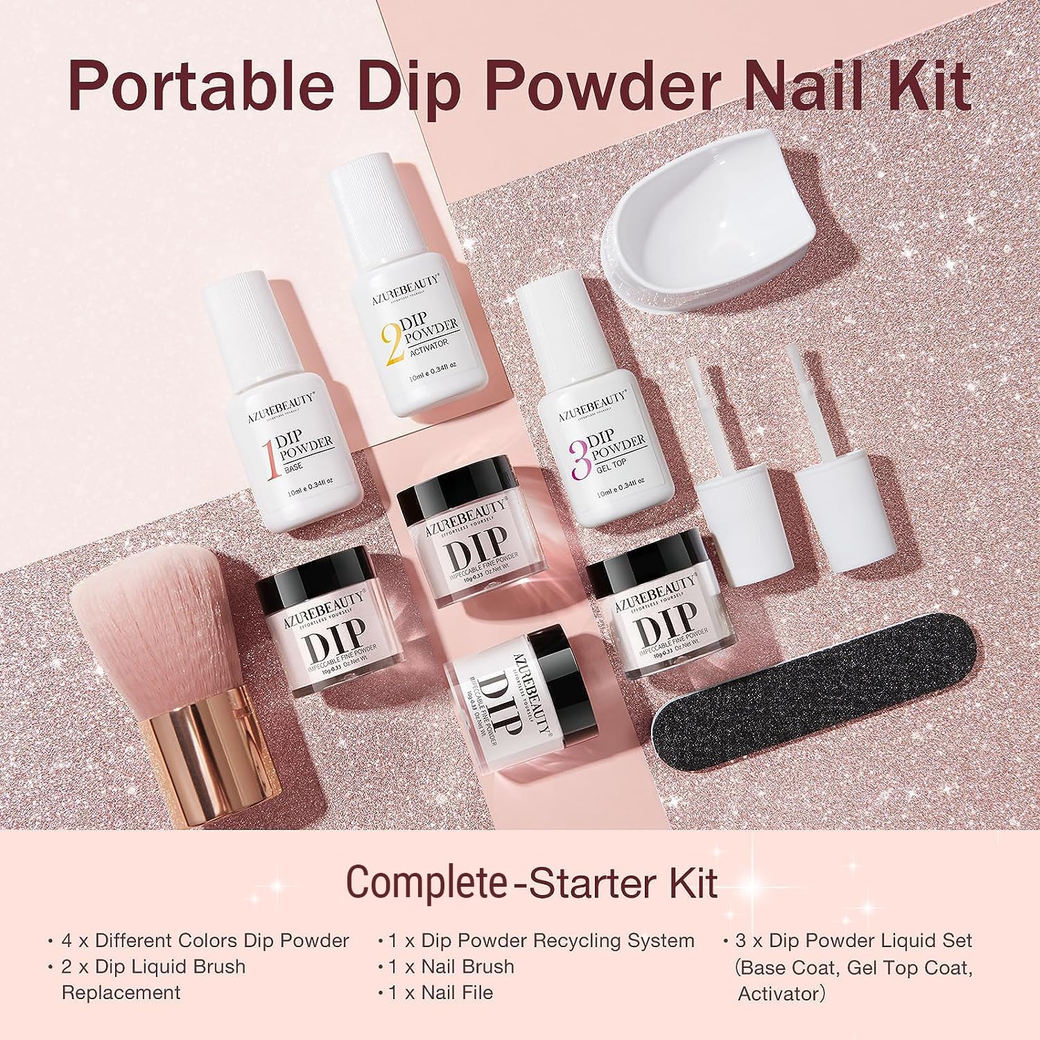 Brown dip powder for warm, versatile nail art