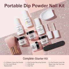 Brown dip powder for warm, versatile nail art