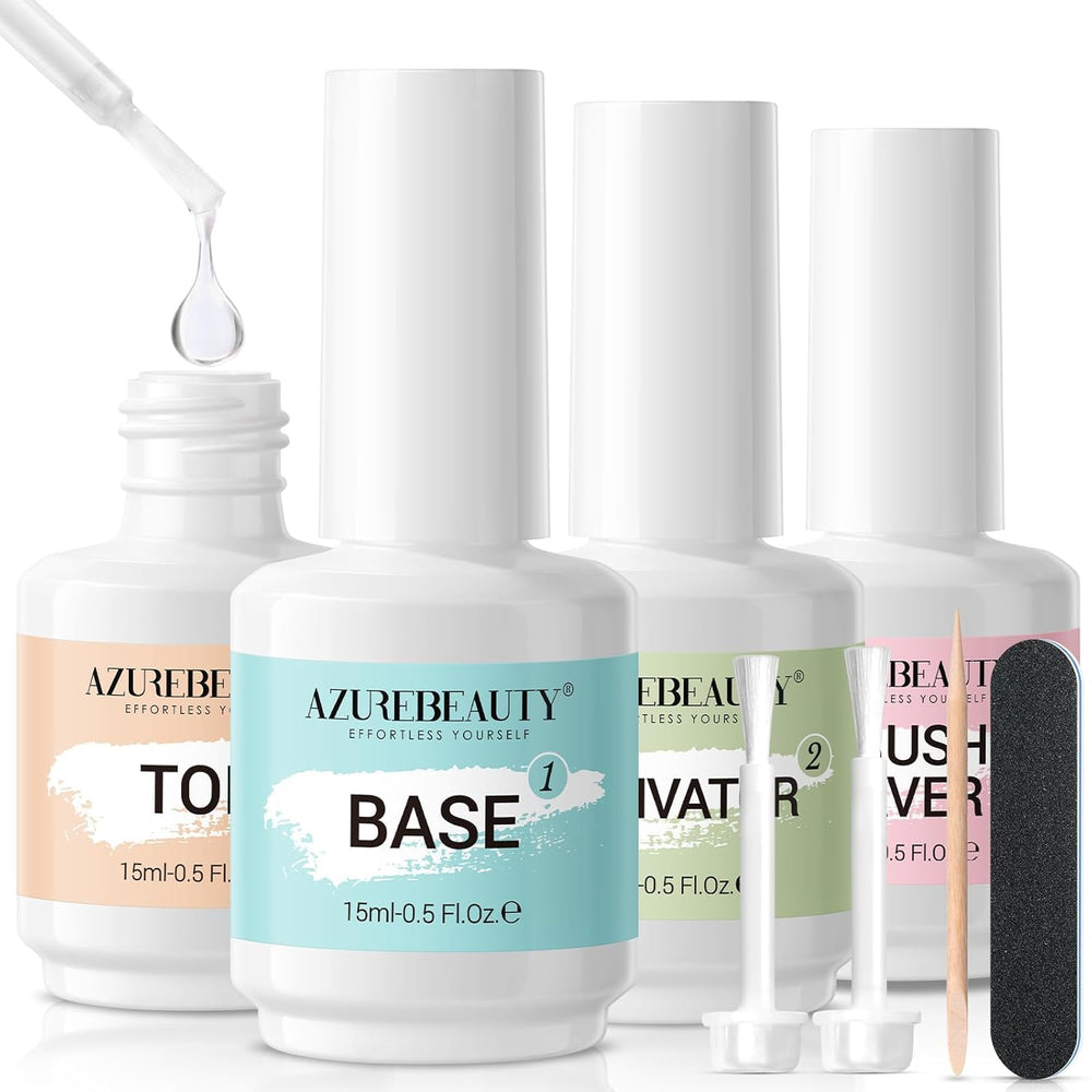 AZUREBEAUTY Dip Base Coat bottle showing protective formula for smooth dip nail application