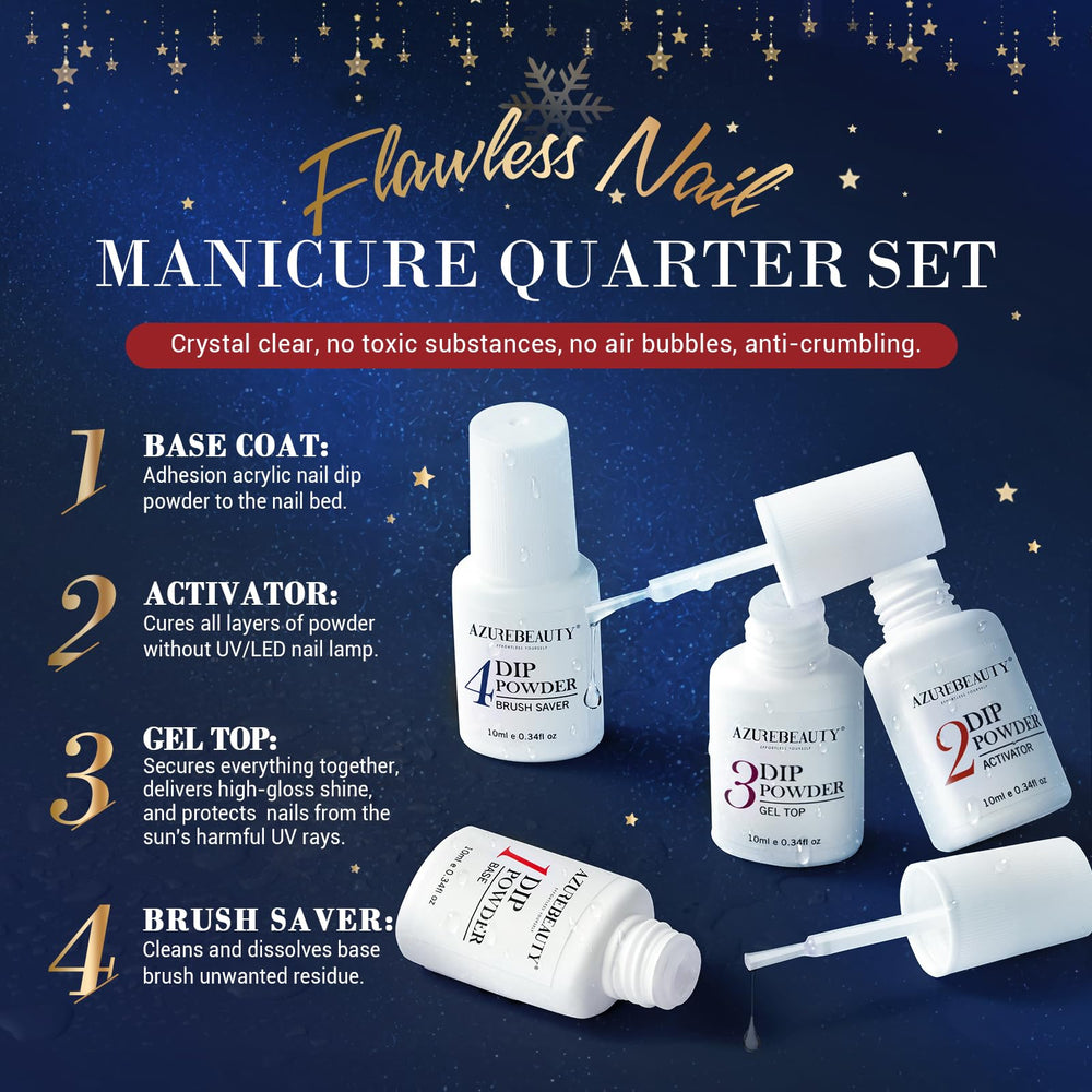 AZUREBEAUTY dip powder gel brush replacement keeps tools ready