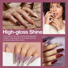 AzureBeauty liquid set with base, top coat, and activator for salon-quality results.