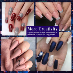 AzureBeauty dip nail art setup for creative weddings and events.