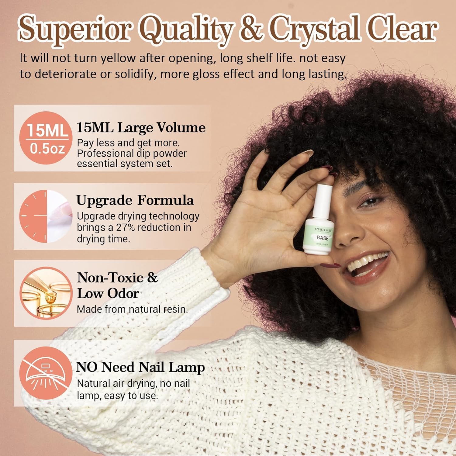 AZUREBEAUTY Nail File for shaping and smoothing natural nails before dipping