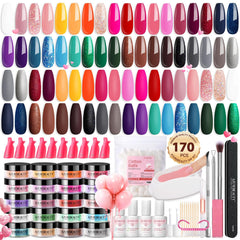 AzureBeauty Dip Nails Starter Kit with 36 powders for versatile at-home manicure
