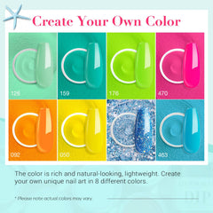 AZUREBEAUTY Dip Nails sticks and testers help perfect color matching