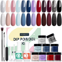 AzureBeauty dip powder colors 12-pack for versatile looks and long-lasting wear.