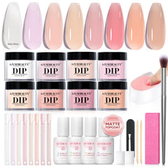 AzureBeauty dip powder kit front view for at-home manicure setup