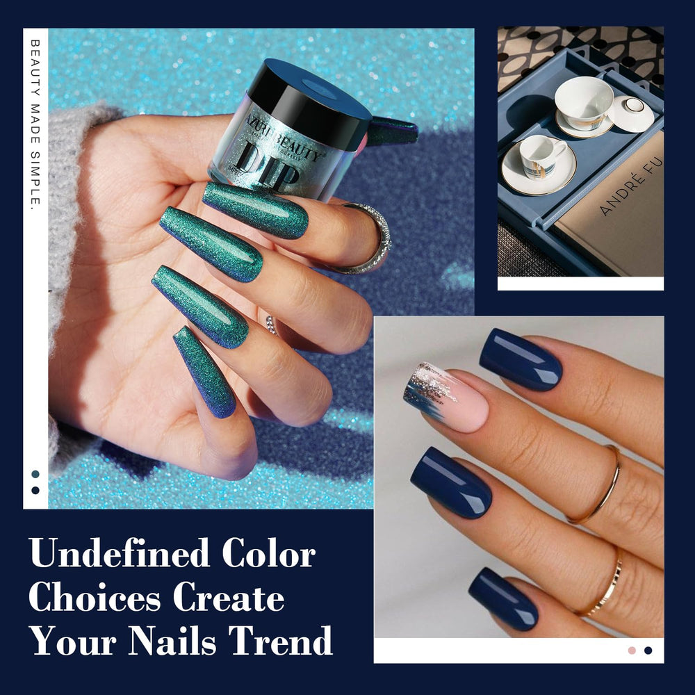 AzureBeauty matte top coat provides trendy fall and winter finish.