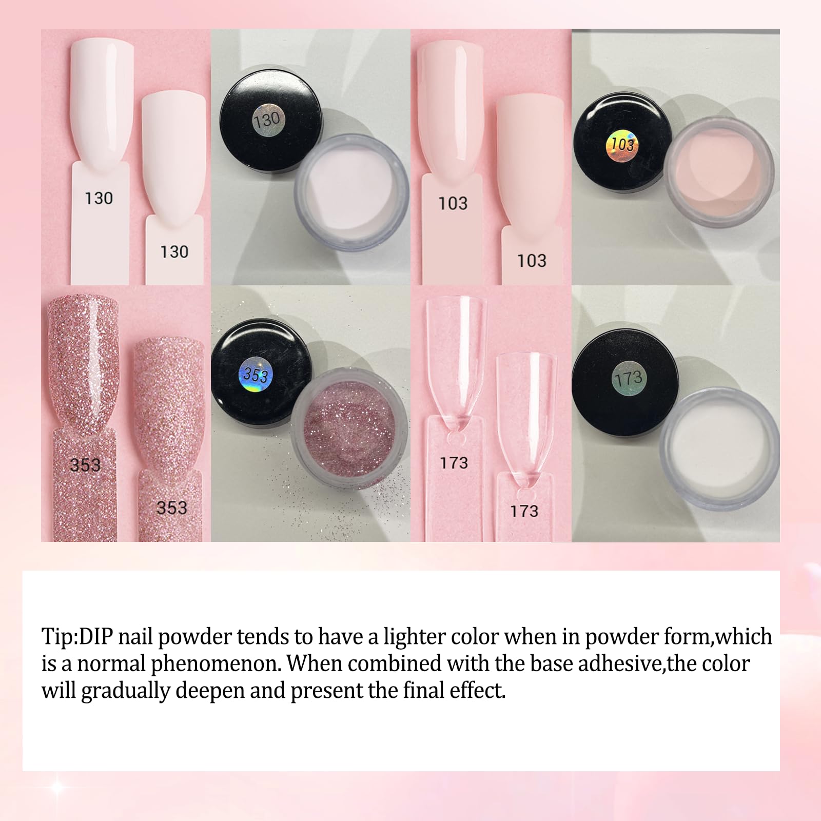 AzureBeauty included nail brush for precise powder application.