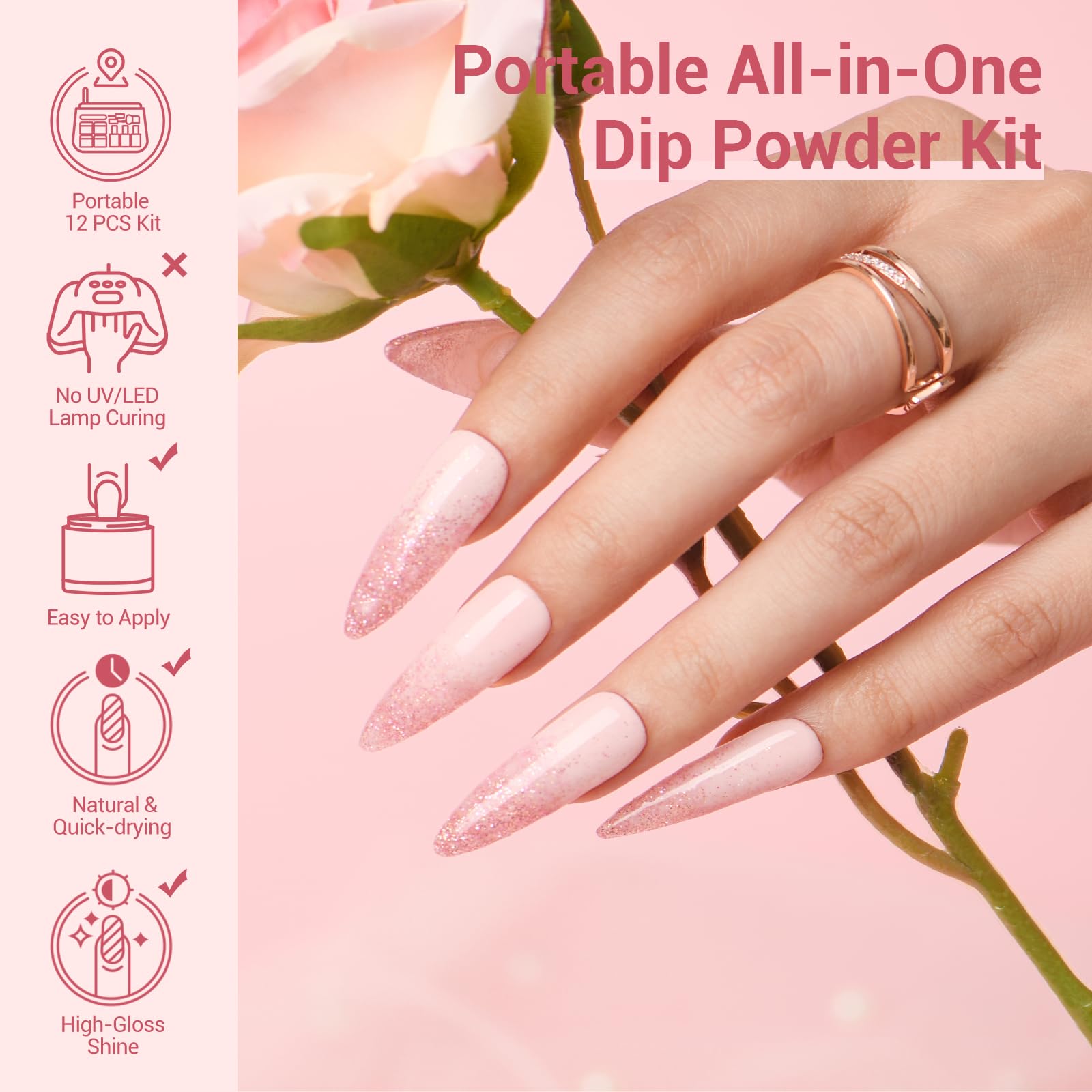 AzureBeauty top coat bottle delivering glossy, chip-resistant shine.