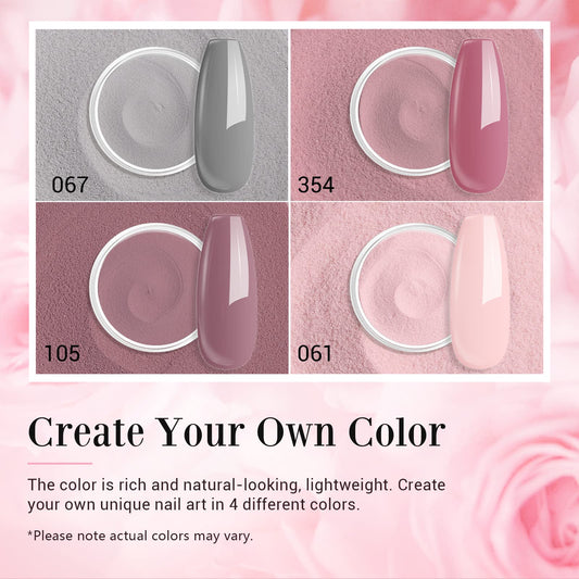 AZUREBEAUTY Dip Powder Pink for natural-looking nails with lasting shine.