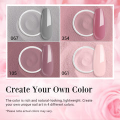 AZUREBEAUTY Dip Powder Pink for natural-looking nails with lasting shine.