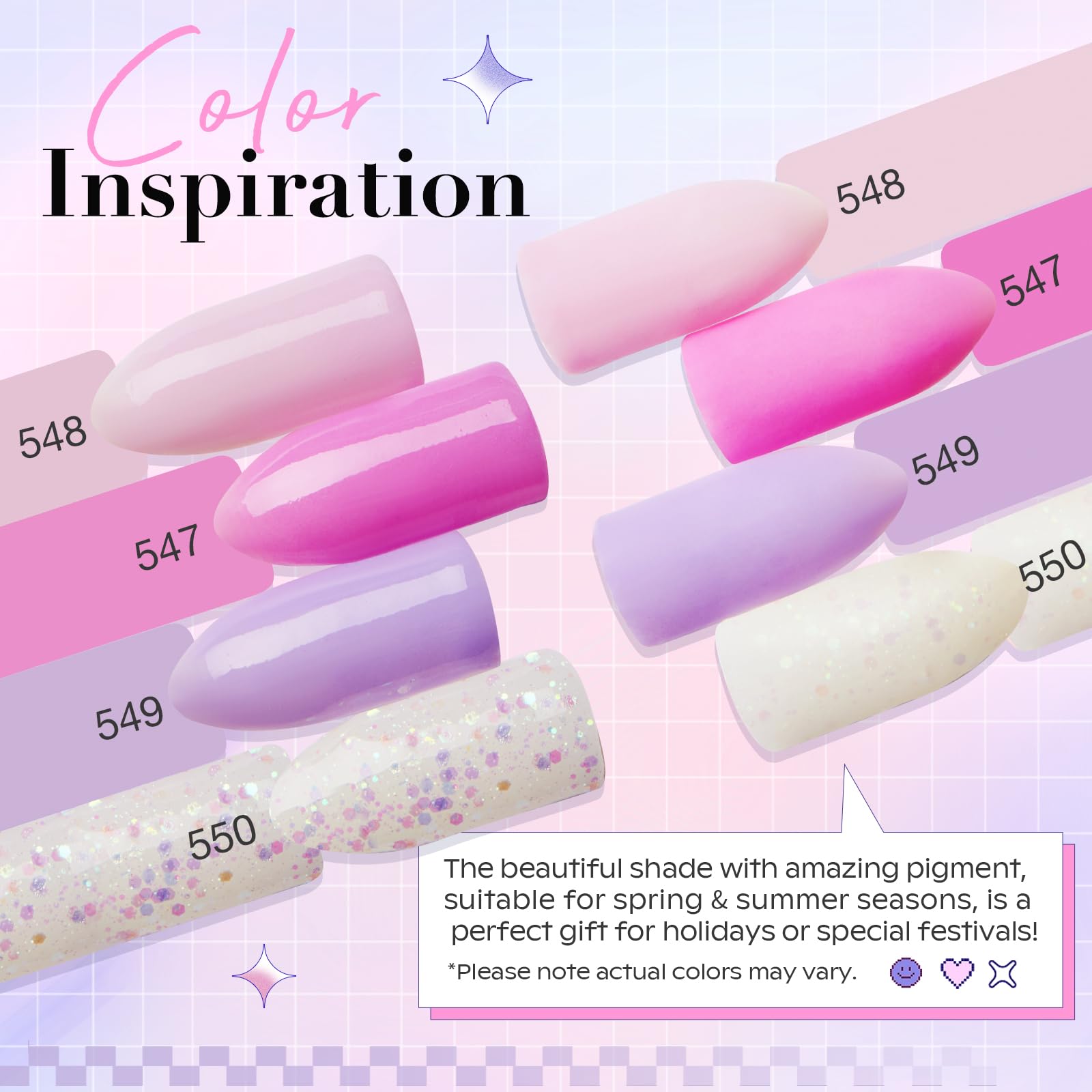 AZUREBEAUTY pinkish purple dip powder for modern shade