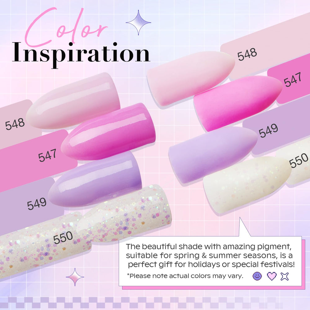 AZUREBEAUTY pinkish purple dip powder for modern shade