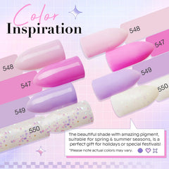 AZUREBEAUTY pinkish purple dip powder for modern shade