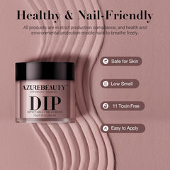 AzureBeauty dip powder recycling tray and quick-start guide for tidy workspace.