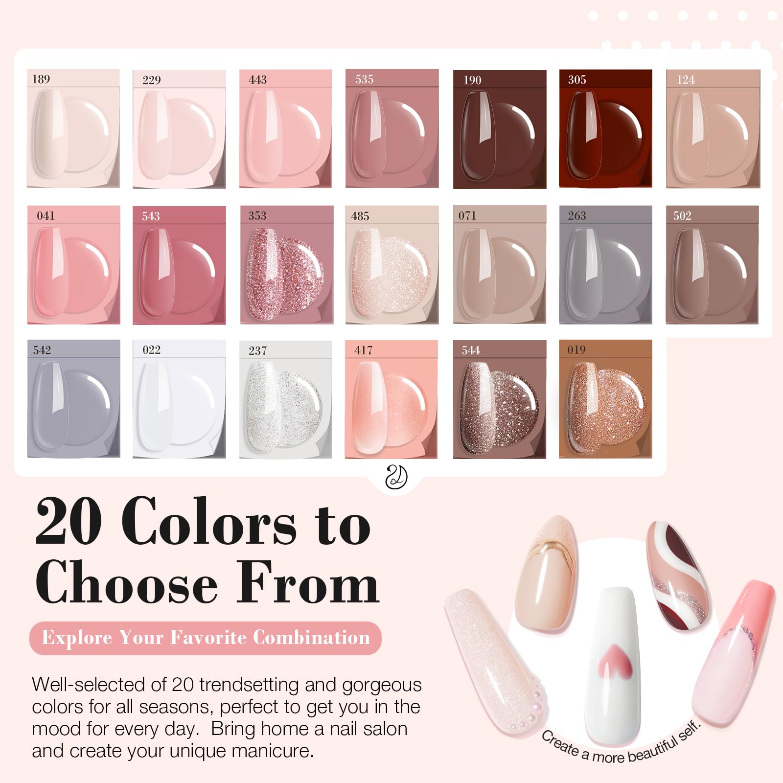 AZUREBEAUTY dip kit finish with a shiny, salon-like gloss
