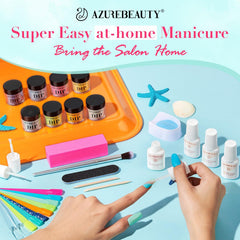 AzureBeauty dip powder testing tools included in the kit