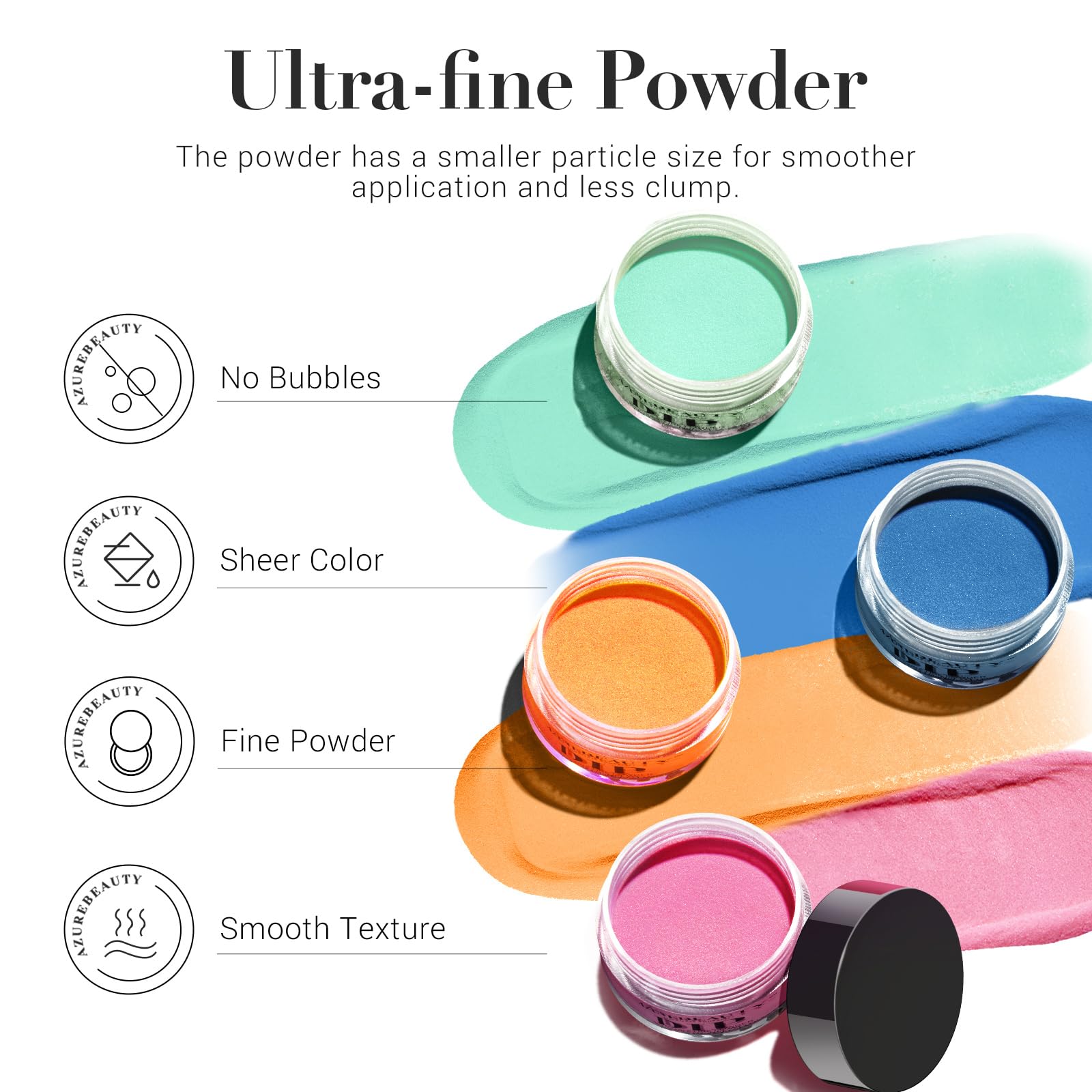 AZUREBEAUTY Full kit display highlights color range and tool set