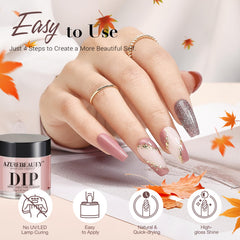 AzureBeauty nail brush and cuticle pusher for smooth prep.