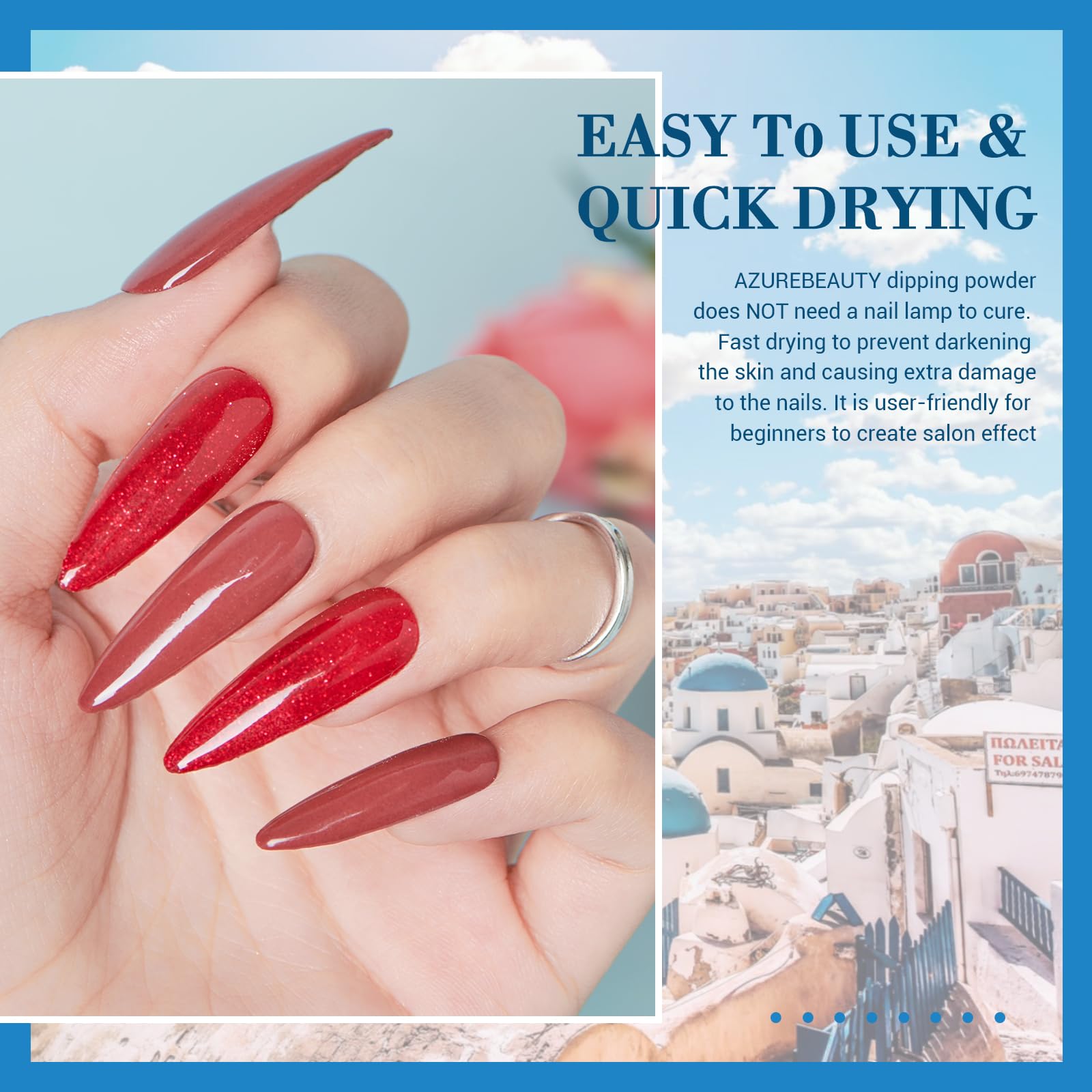 AZUREBEAUTY Nail brush set assists precise, clean dip application