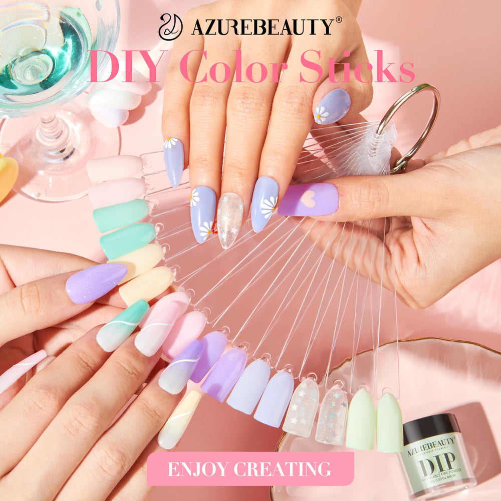 AZUREBEAUTY nail sticks and brushes support easy color testing