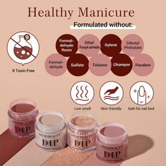 AzureBeauty no-lamp dipping method with air-dry formula for skin-friendly use