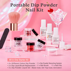 AzureBeauty professional tools including brushes and file for precise application.
