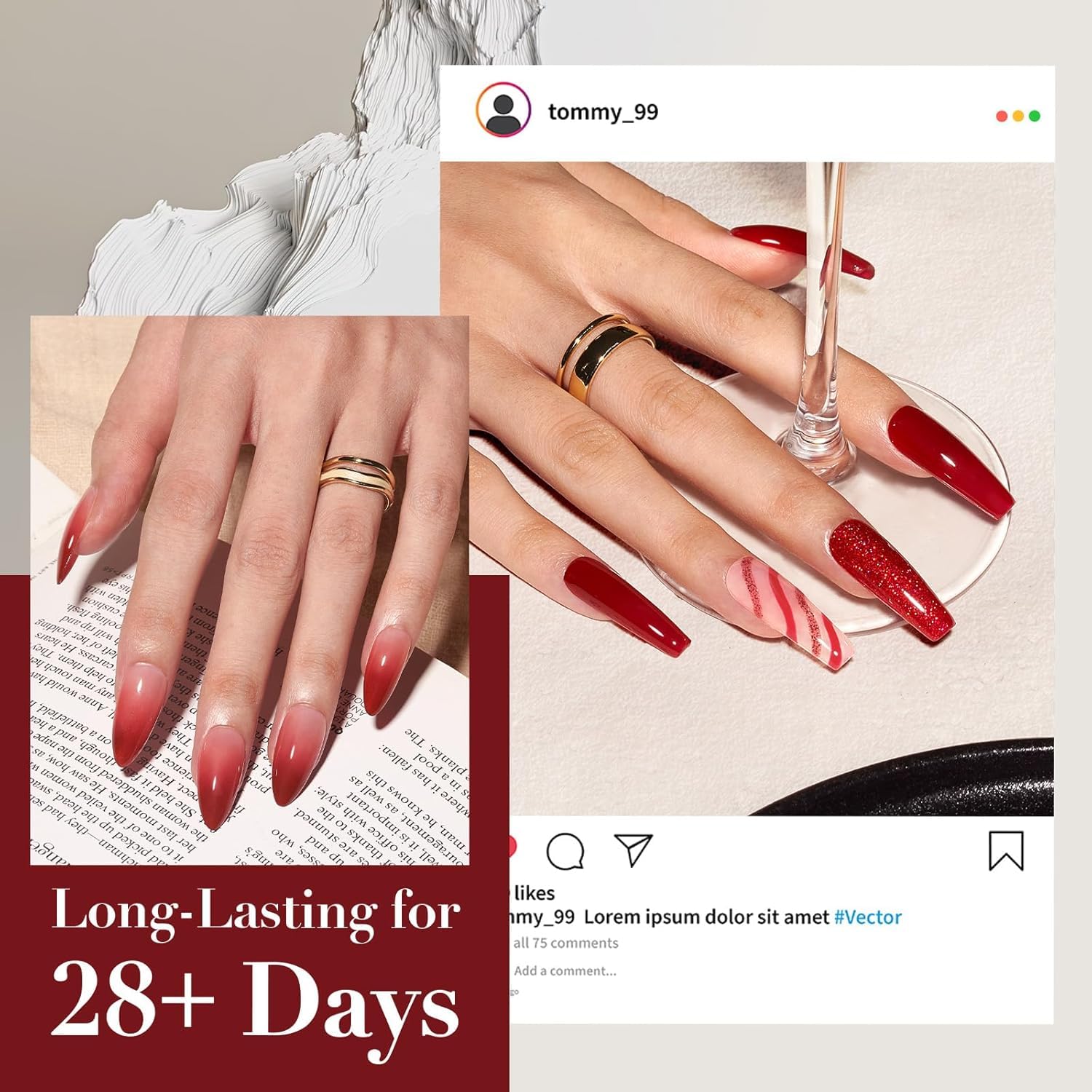 AZUREBEAUTY Topcoat liquid delivers a glossy, lasting shine