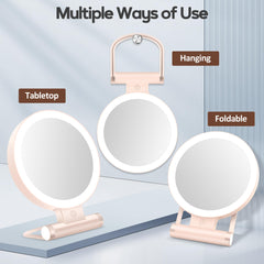 B Beauty Planet foldable makeup mirror suitable for desk, wall, and travel
