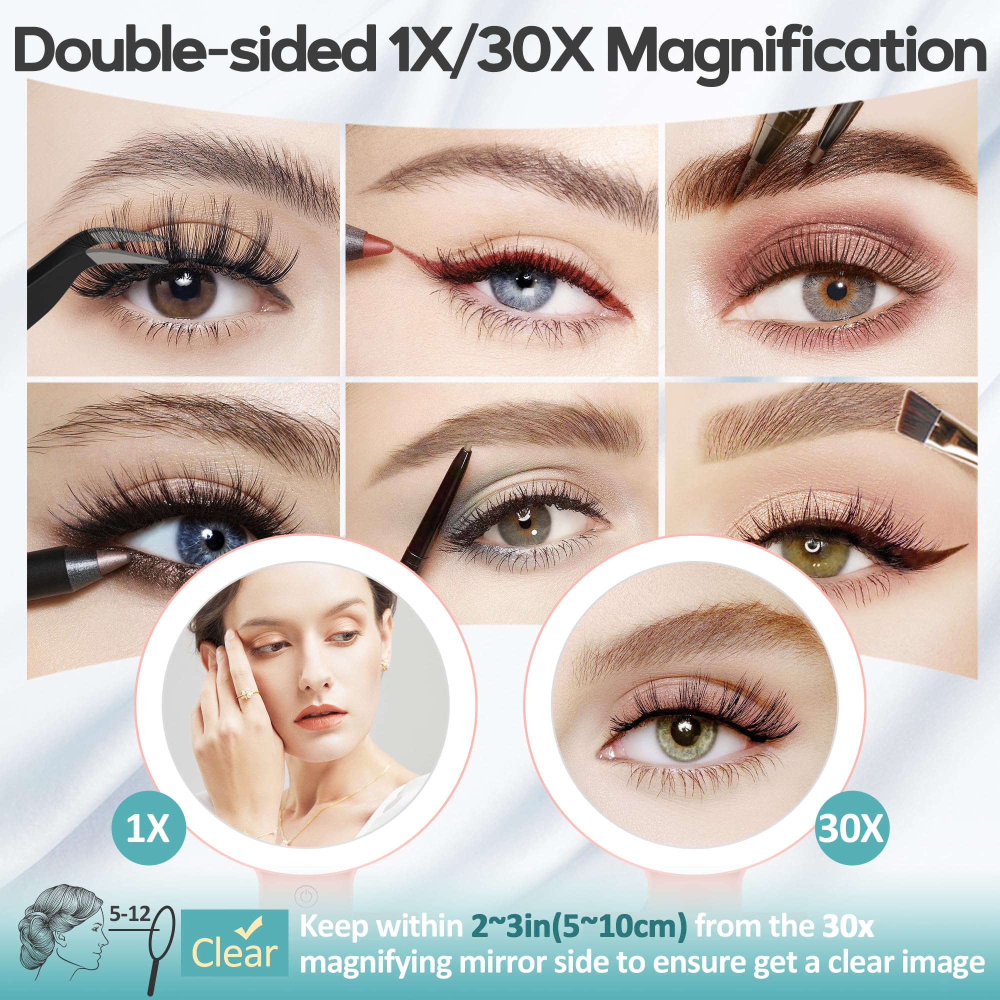 B Beauty Planet 30x detail view for precise eyebrow shaping