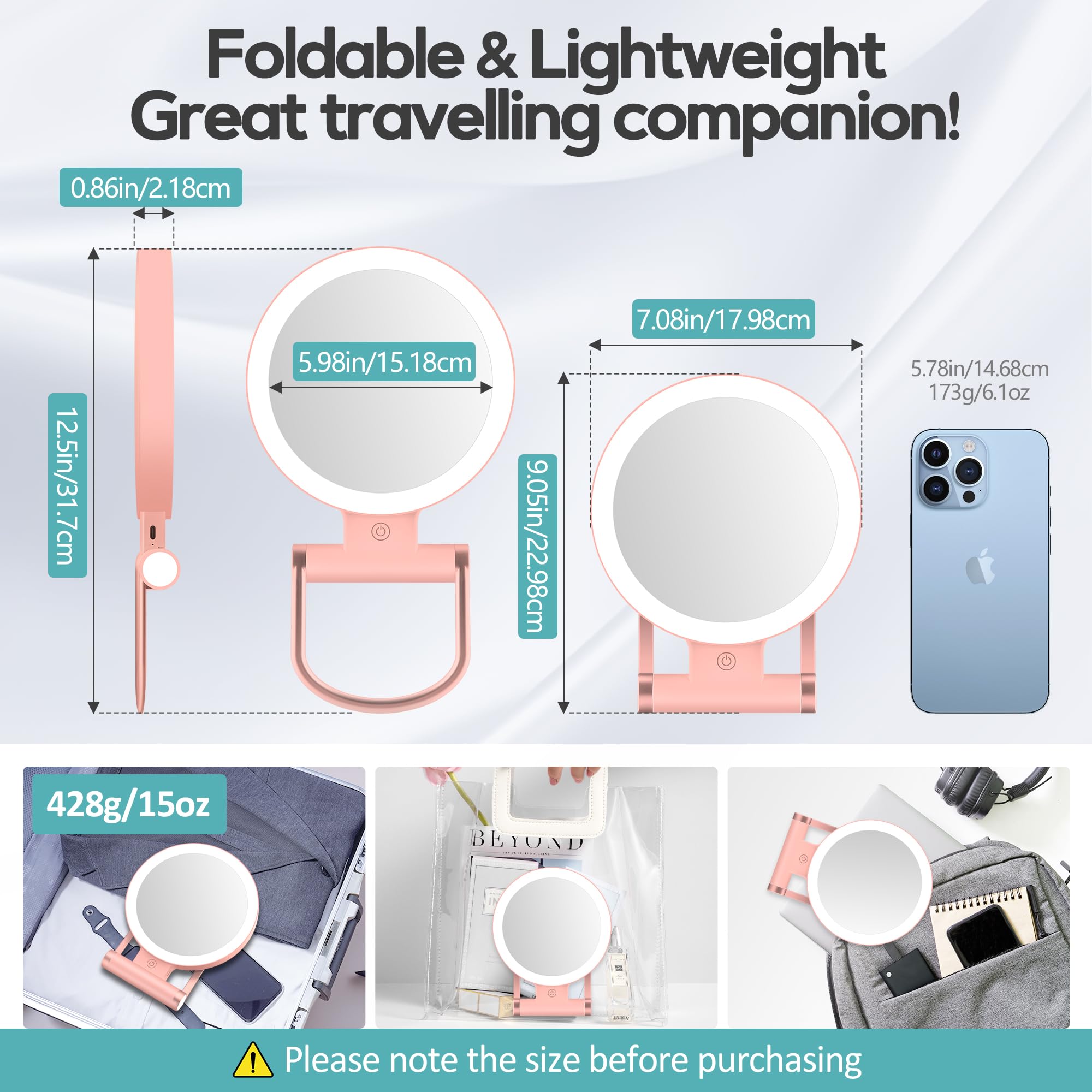 B Beauty Planet foldable stand showing versatile positioning