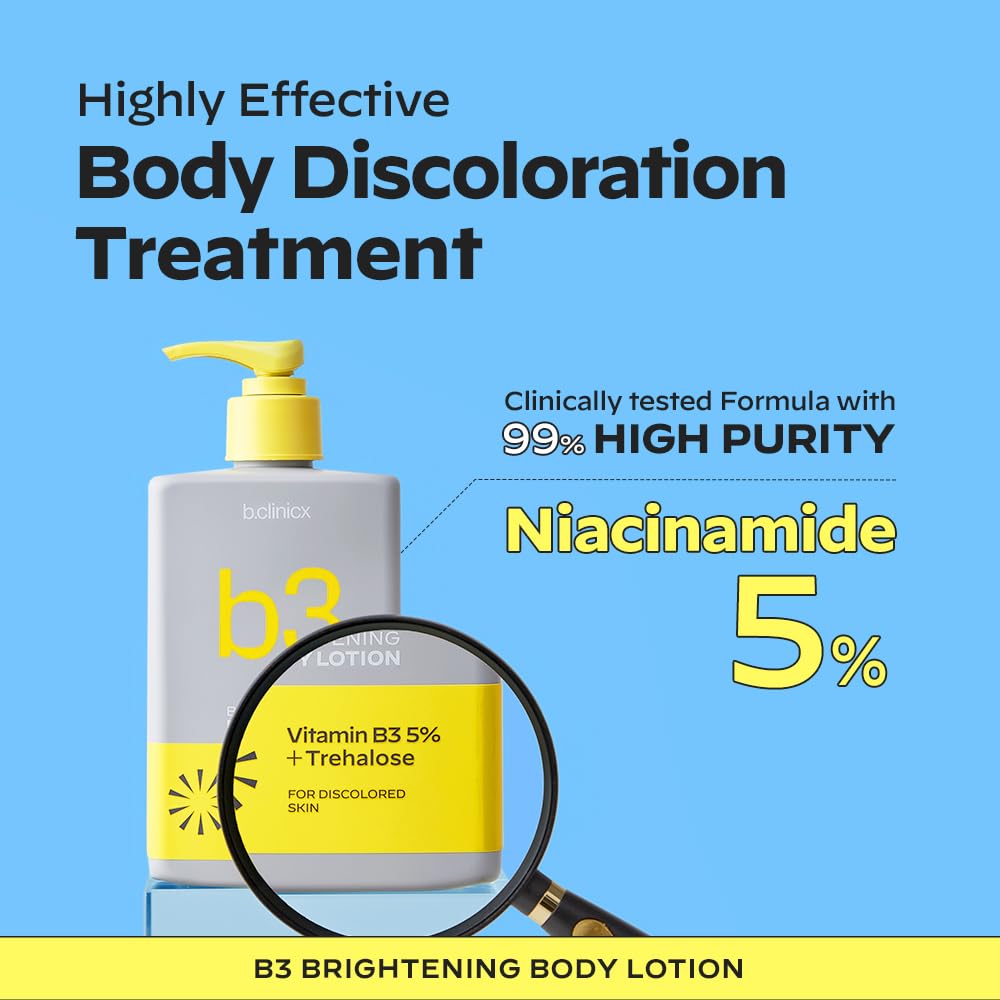 closeup of b.clinicx Niacinamide five percent brightening lotion texture demonstration