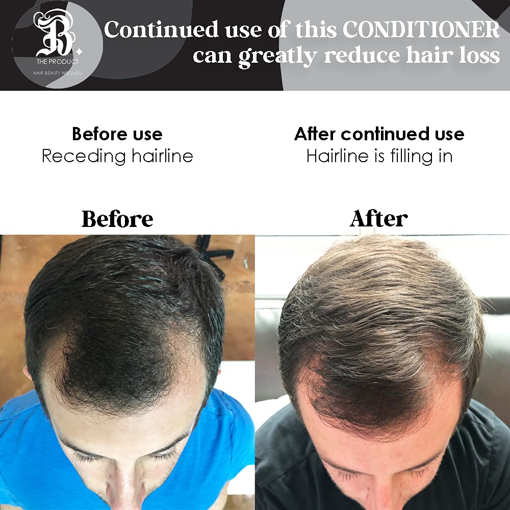 B THE PRODUCT Biotin conditioner application in hand shows easy, smooth distribution.