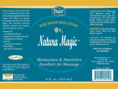 Baar Natura Magic Rose Water Lotion pump-top application for easy use.