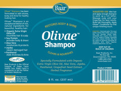 Baar Olivae Shampoo pump bottle for easy daily use