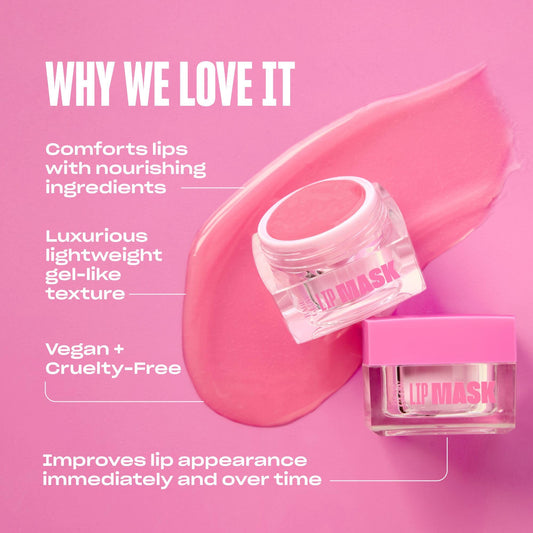 BABE ORIGINAL Babe Glow lip sleeping mask application showcasing hyaluronic acid for hydrated lips.