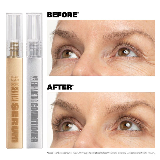 Babe Lash Enhancing Conditioner brush application promoting lash nourishment