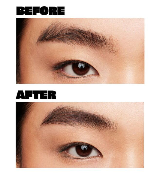 Babe Original Brow Spoolie application highlights precise, even product distribution.