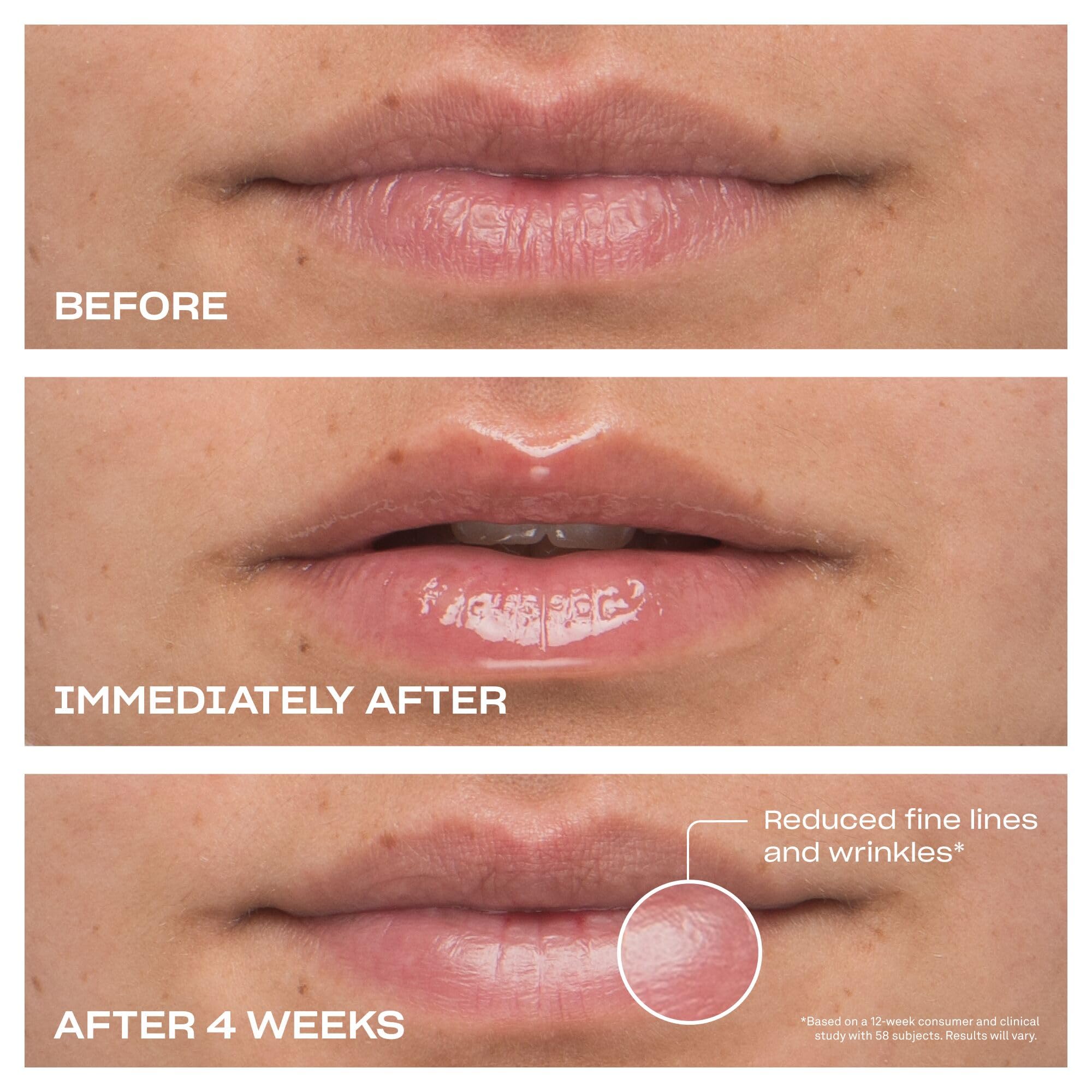 Hyaluronic acid and peptides in the Cloud 9 Lip Serum deliver lasting hydration.