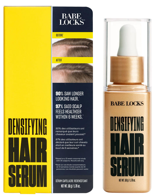 BABE ORIGINAL Locks densifying serum dropper marks for precise nightly application