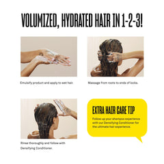 BABE ORIGINAL Densifying Shampoo amaranth extract close-up emphasizing ingredient