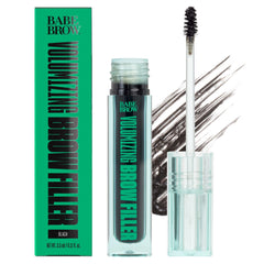 Babe Original Eyebrow Filler tube close-up showing fiber-rich formula for fuller brows.