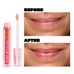 BABE ORIGINAL Glow Plumping Lip Jelly Rose ingredients with peptides and hyaluronic acid