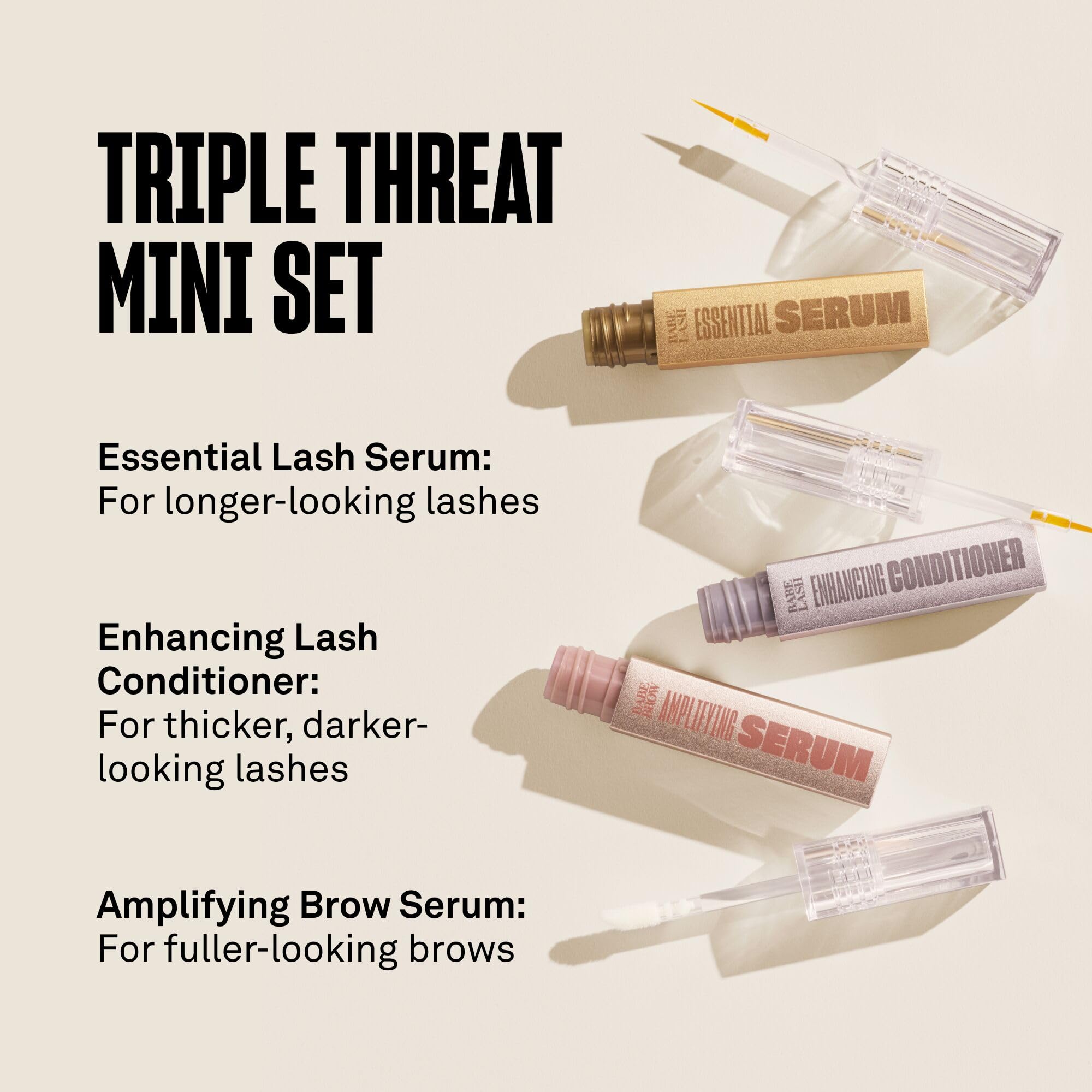 Babe Original lash conditioner peptide formula supports stronger lash line over time