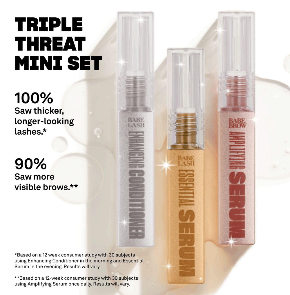 Babe Original 1 mL bottles display shows compact daily care options