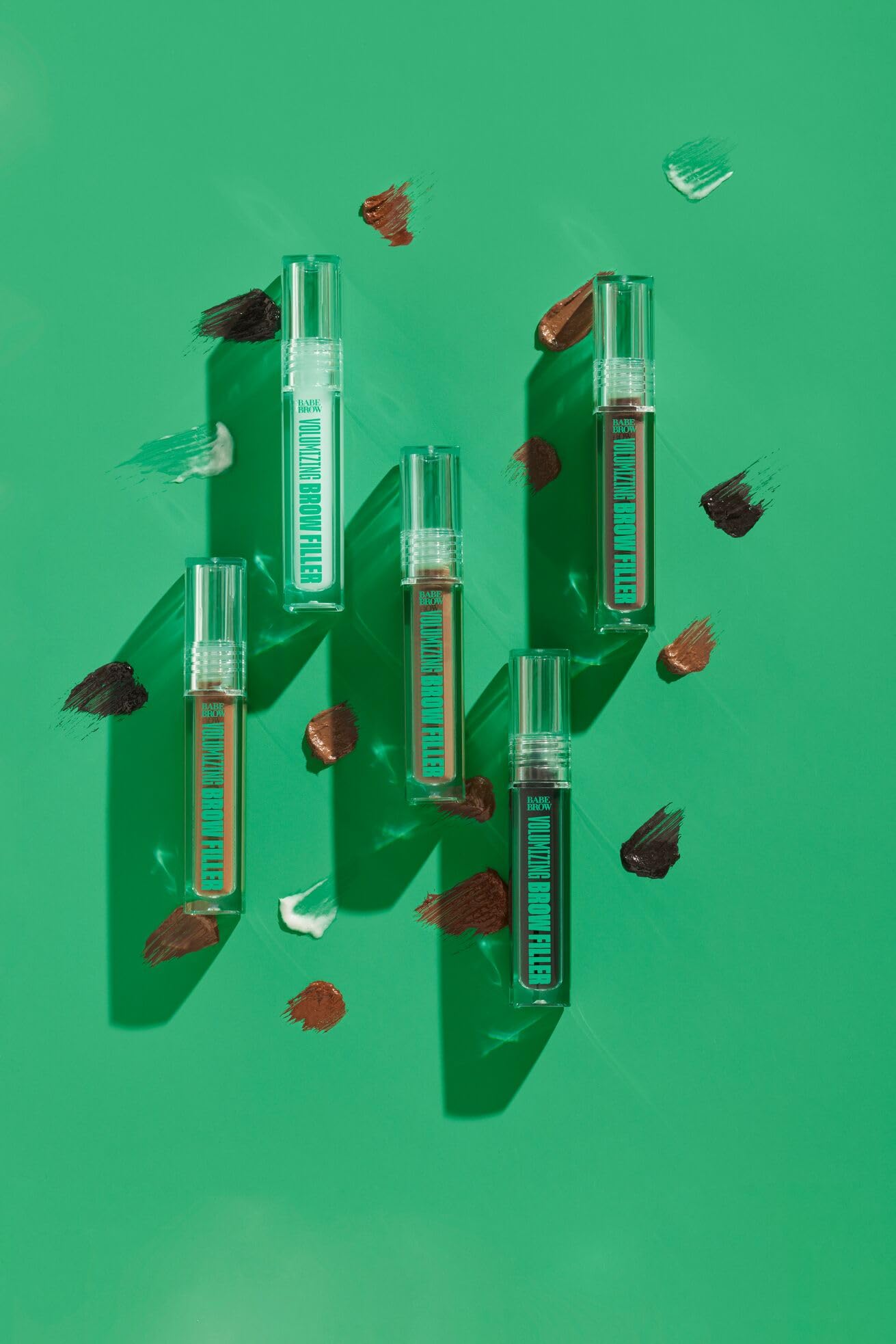 Peptides and biotin-infused formula for fuller appearance with Babe Original brow filler.