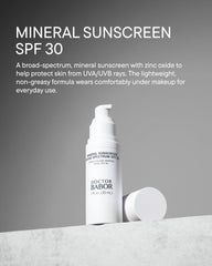 BABOR Doctor Protect RX sunscreen on skin with sheer mineral coverage